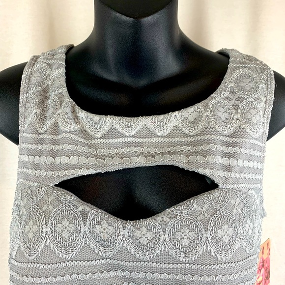 Emerald Sundae Gray Ombré Cocktail Party Dress, Size M - Picture 2 of 6